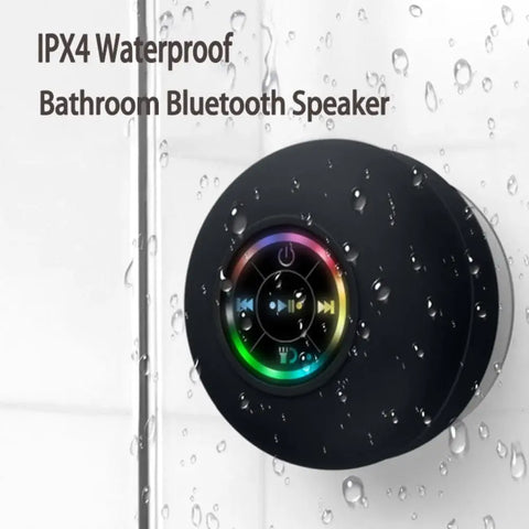 Mini portable waterproof RGB bluetooth speaker with sucker Lilac Milo