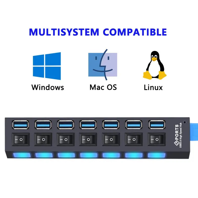 USB 3.0 Hub USB Hub 3.0 Multi USB Splitter 4/7 Port Multiple Expander Product vendor