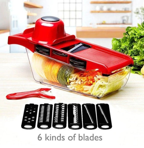 Stainless Steel 6 Blades Vegetable Slicer - Sacodise.shop.com