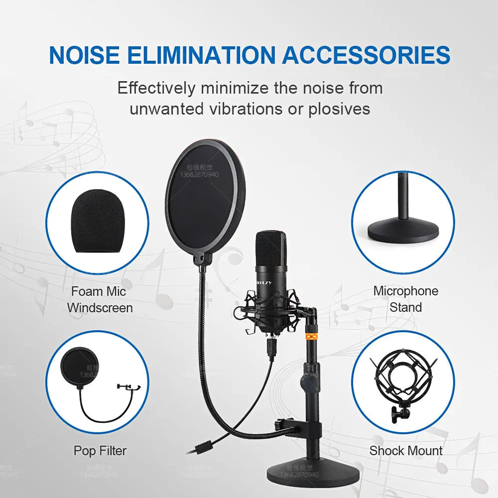 USB Streaming Podcast PC Microphon Podcast Microphone Kit Product vendor