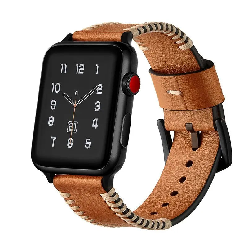 Sewing Process Leather Apple Watch Band Product vendor