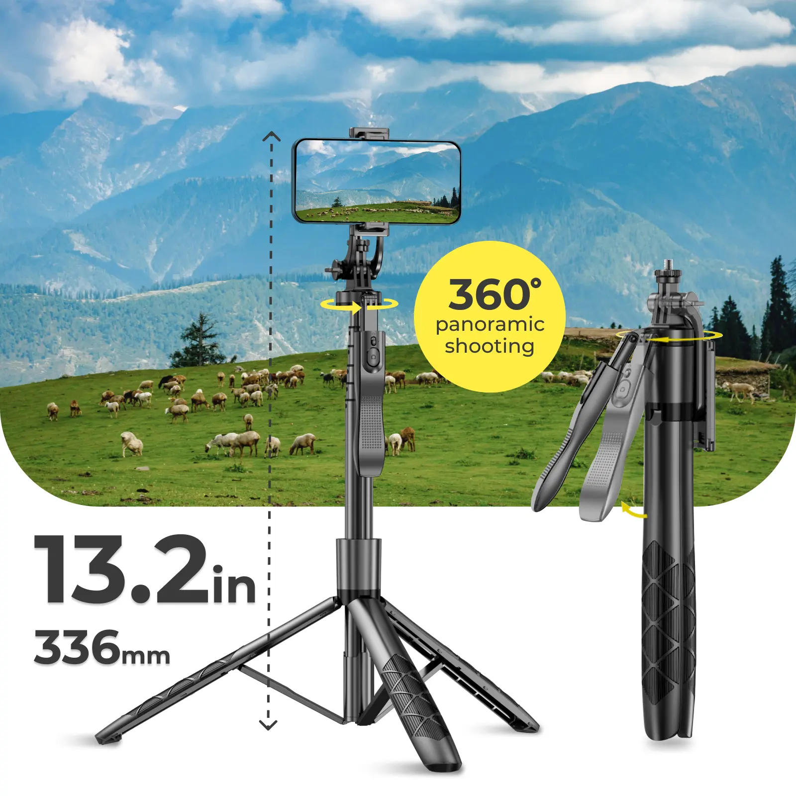 Phone tripod 62 inch selfie stick for cell phone with remote Product vendor