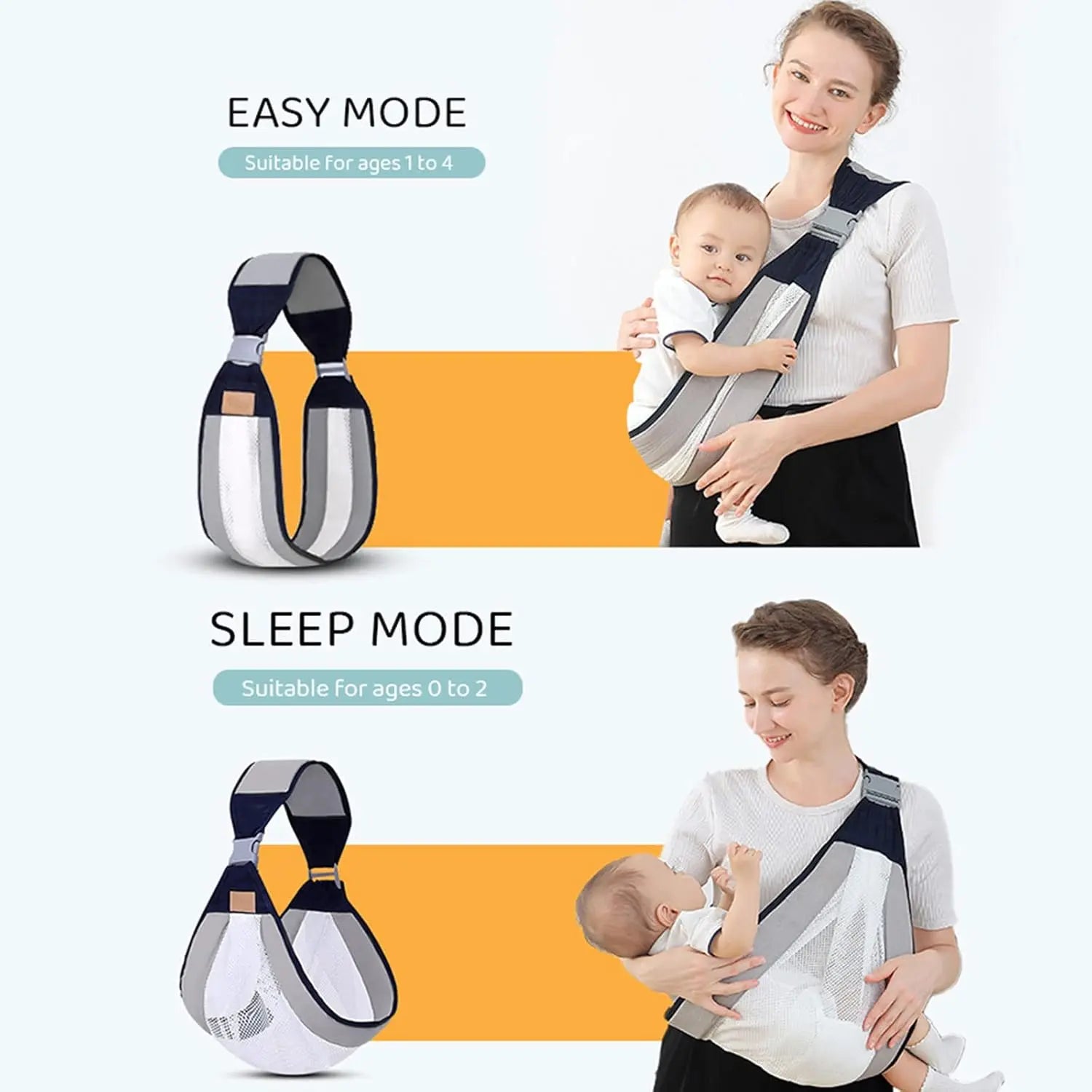 Portable Breathable Baby Carrier Ergonomic Baby Sling Product vendor