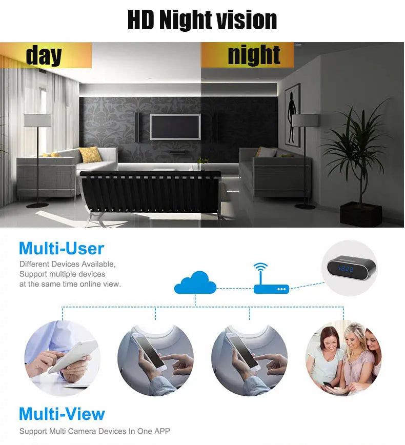 HD Hidden Camera Night Vision WiFi Charger Camera For Home Security Product vendor