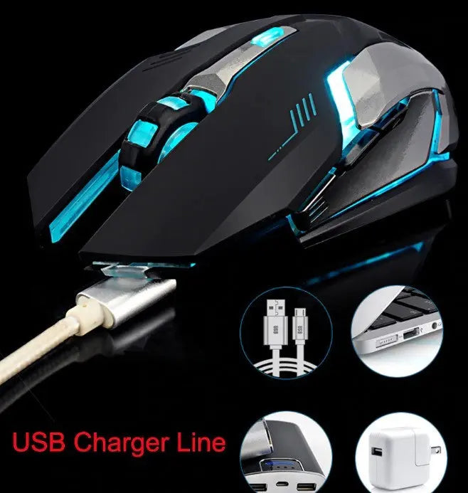 Ninja Dragon Stealth 7 Wireless Silent LED Gaming Mouse Product vendor