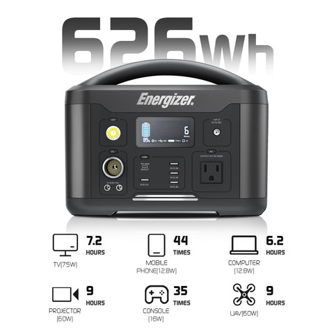 US Energizer 626Wh Portable Power Station with Outdoors Camping - Sacodise shop