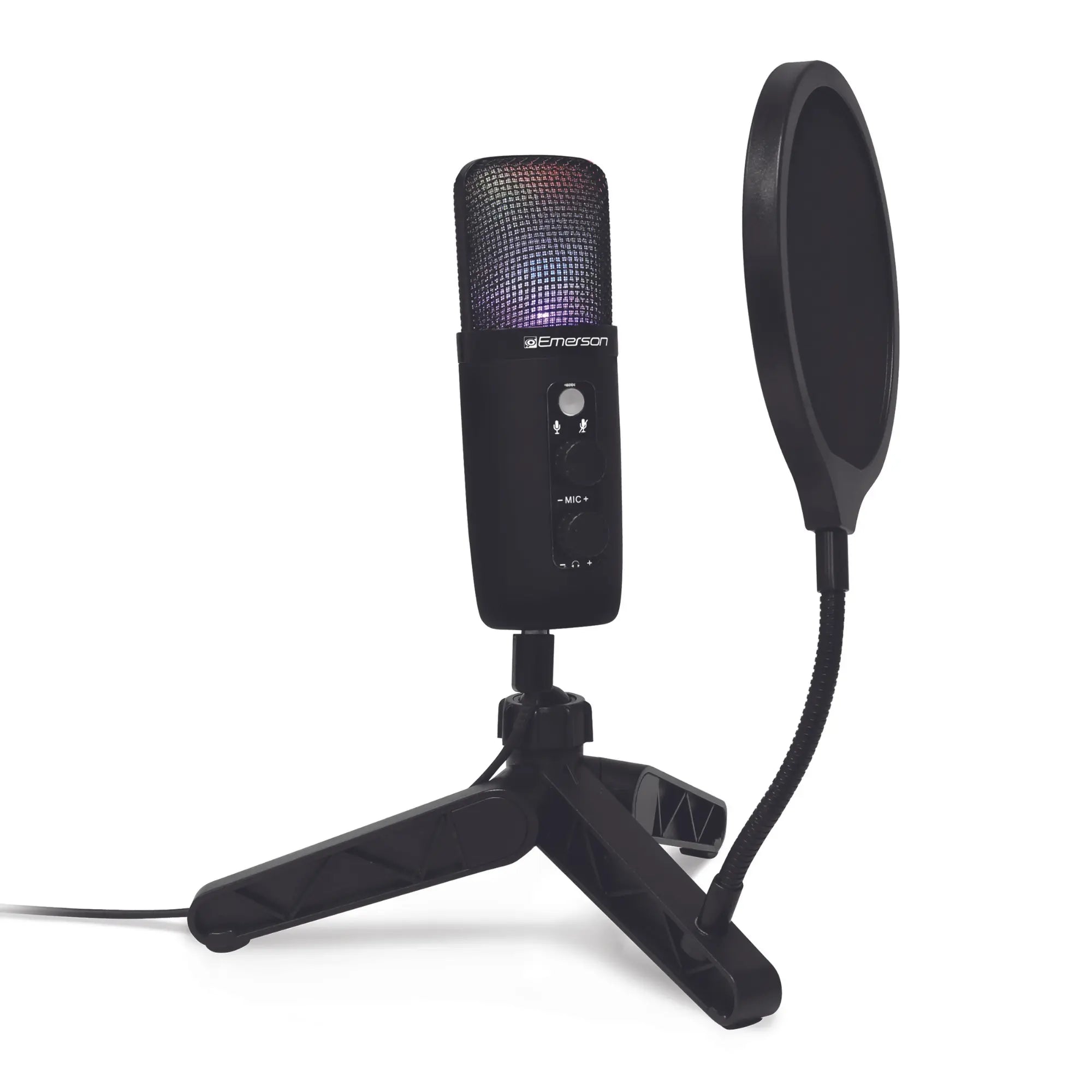 Emerson USB Gaming and Streaming Condenser Microphone with LED Product vendor