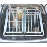 Double Doors Pet Car Transport Cage Aluminium Puppy Travel Crate Box - Sacodise shop