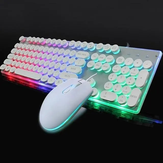 Dragon LED Backlight Gaming USB Wired Keyboard Mouse Set - Sacodise shop