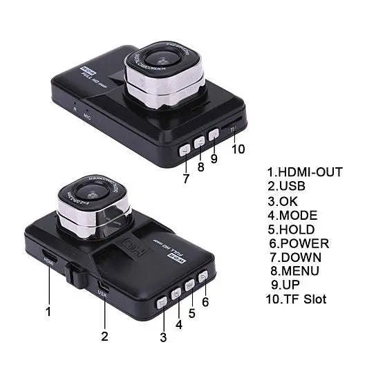 Black Box Dash Cam 1080P G-Sensor Looping Car Camera - Sacodise shop