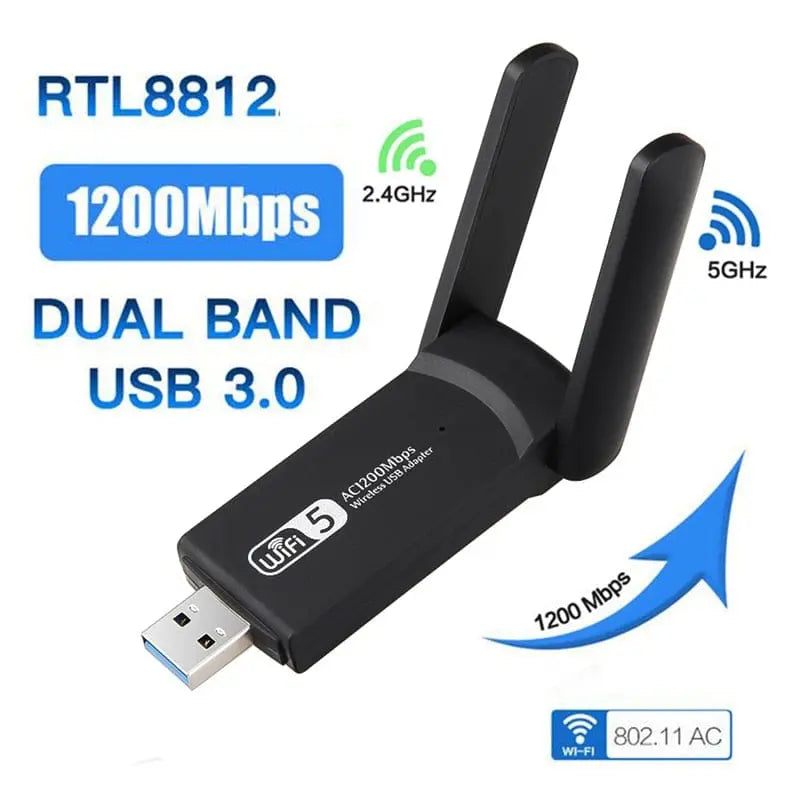 Dual Band 1200mps WiFi Adapter - Sacodise shop