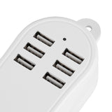 EU Plug 5A 6 USB Ports Desktop Charger HUB Socket - Sacodise shop
