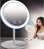 Fan LED Light Makeup Mirror - Sacodise shop
