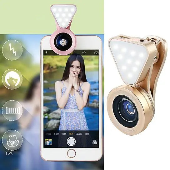 Glow Face 3 In 1 Photo Lens And Fill Lighting Clip Product vendor