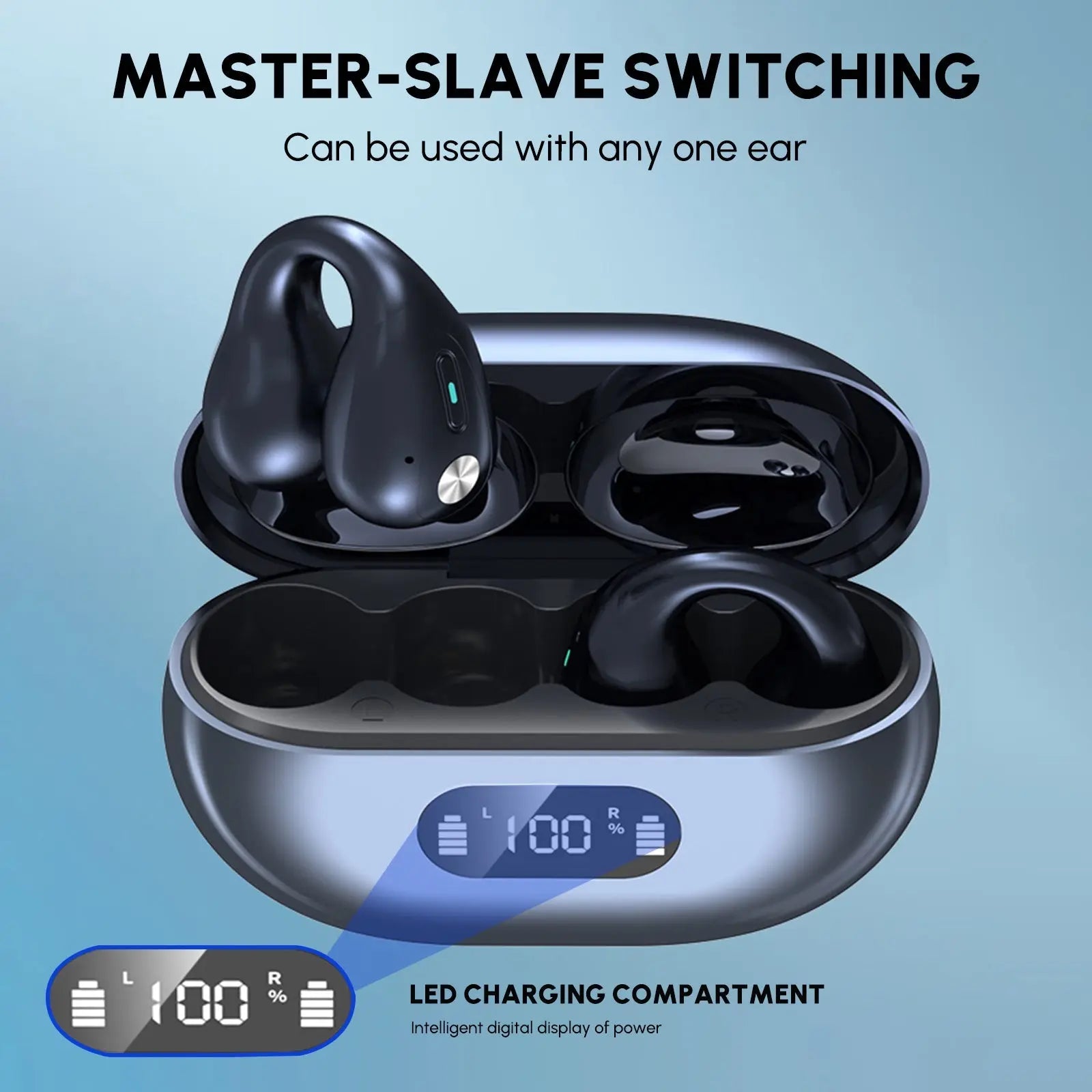 Ear-Clip Bluetooth 5.3 Stereo Earphones Waterproof Wireless Headphone Product vendor