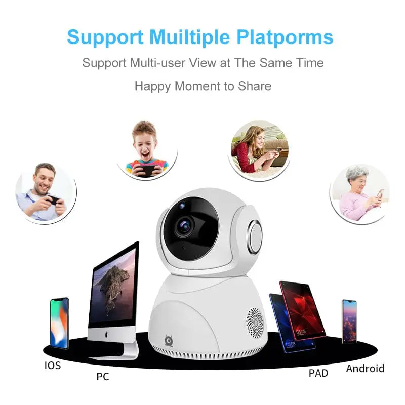 HD 1080P Camera 360° Panoramic PTZ Wireless Wifi Camera - Sacodise shop