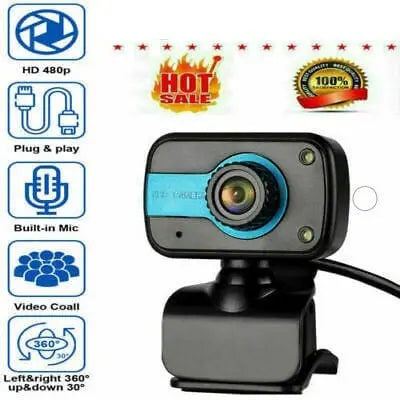 HD USB Web Camera Webcam Video Recording With Microphone - Sacodise shop