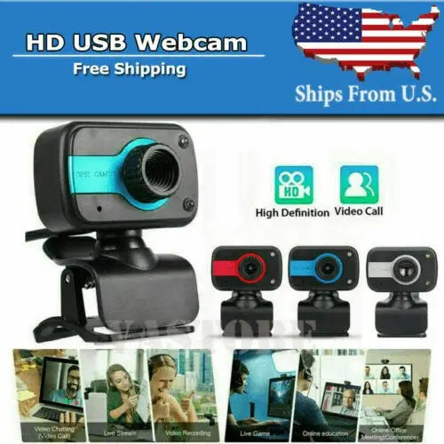 HD USB Web Camera Webcam Video Recording With Microphone - Sacodise shop