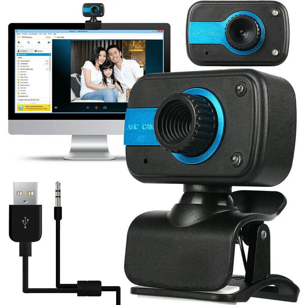 HD USB Web Camera Webcam Video Recording With Microphone - Sacodise shop