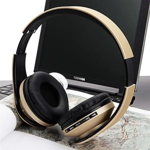 HY-811 Foldable FM Stereo MP3 Player Wired Bluetooth Headset - Sacodise shop