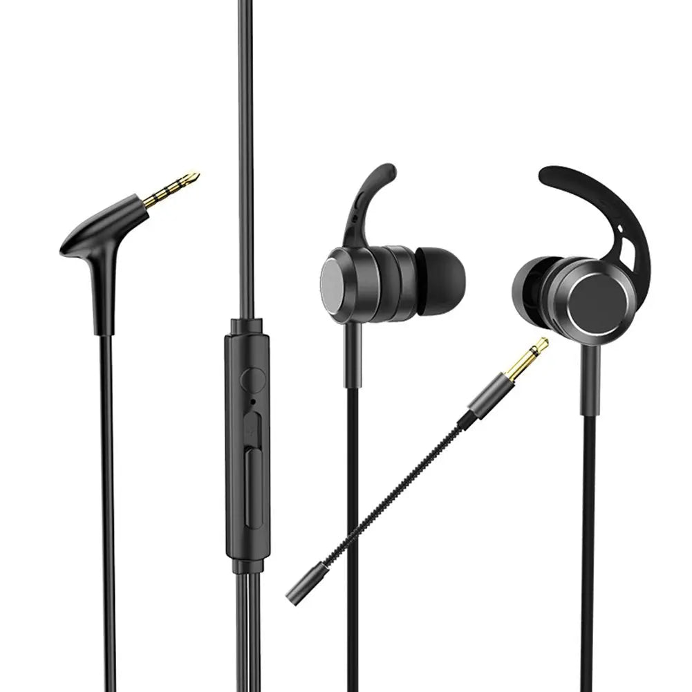 In-Ear Bass Metal Wired Gaming Earphones with Mic - Sacodise shop