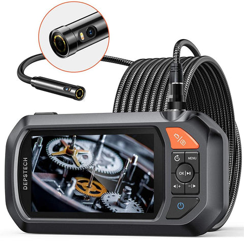 Industrial Borescope 1080P Dual Lens 4.3in IPS Screen Endoscope with 7 - Sacodise shop