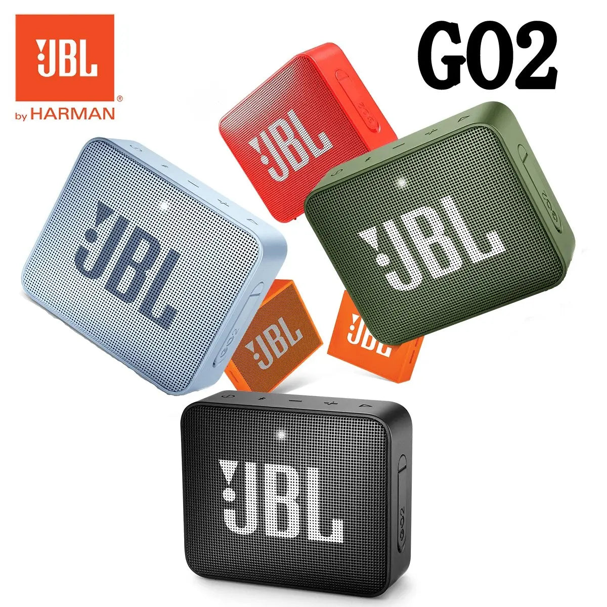 IPX7 Waterproof JBL GO 2 Wireless Bluetooth Speaker for Outdoor - Sacodise shop