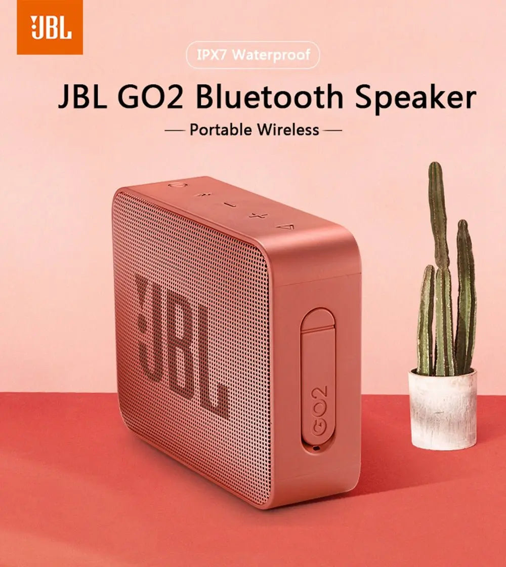 IPX7 Waterproof Wireless Portable JBL GO2 Bluetooth Speaker - Sacodise shop