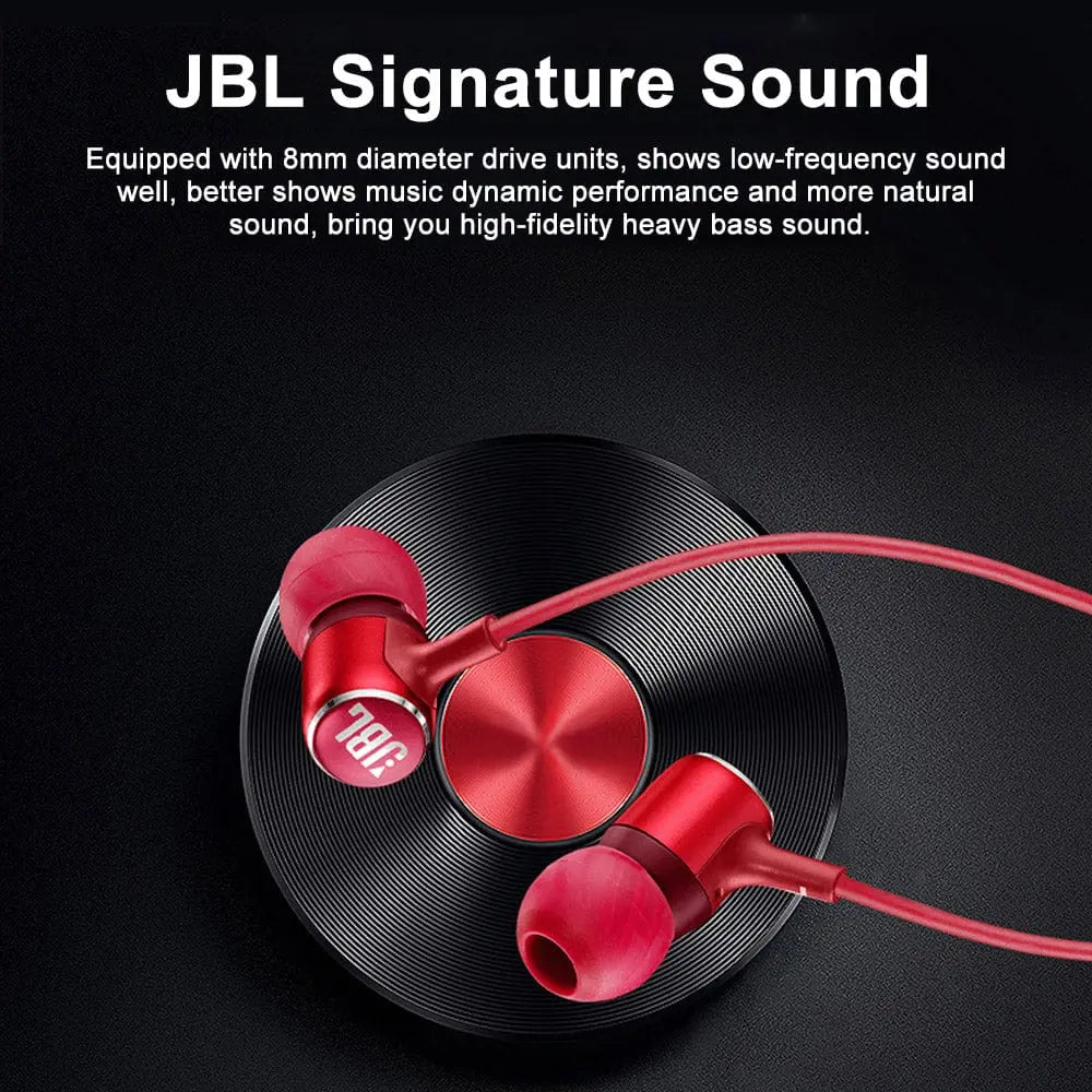 JBL LIVE100 3.5mm Wired Earphones Stereo Sound Line Control - Sacodise shop