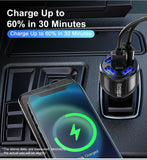 LED Fast Car Charger with USB C Android Cable Combo - Sacodise shop