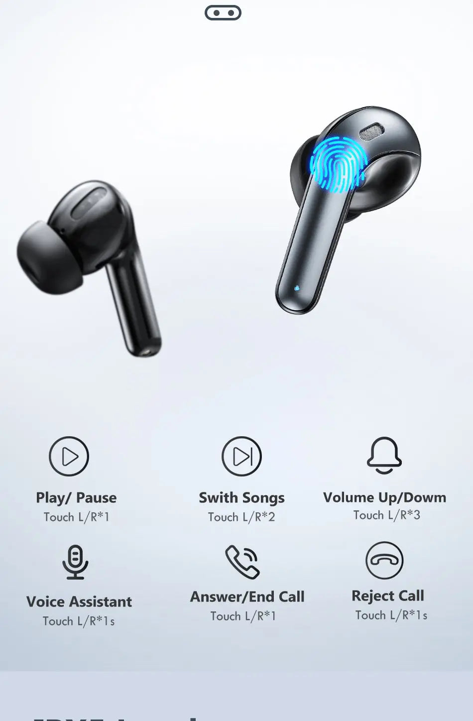 LED TWS Earbuds Bluetooth 5.0 Earphones for Huawei Iphone - Sacodise shop