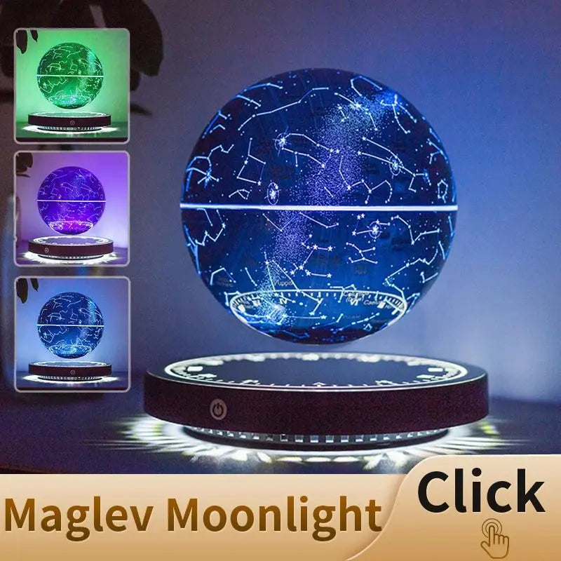 Magnetic Levitation Moon Table Lamp RGB Floating Ball Lamp Night Light - Sacodise shop