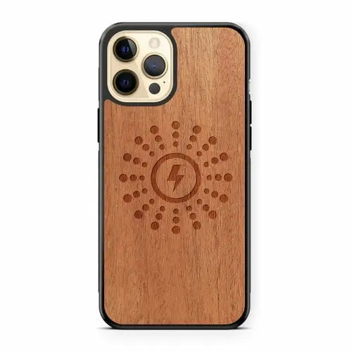 MagSafe Compatible Wooden iPhone Case (Natural Mahogany) - Sacodise shop