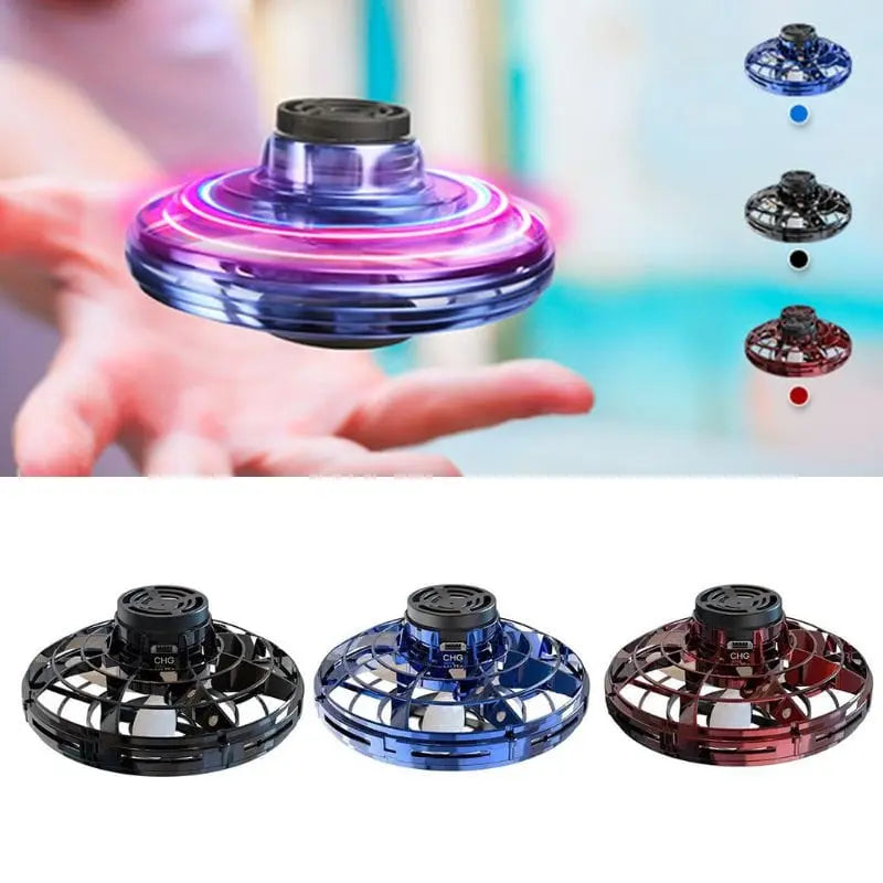 Mini Drone LED UFO Type Flying Helicopter Spinner Fingertip - Sacodise shop