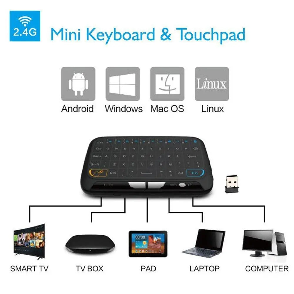 Mini H18 Wireless Keyboard 2.4GHz Air/Fly Mouse Remote Control Game - Sacodise shop