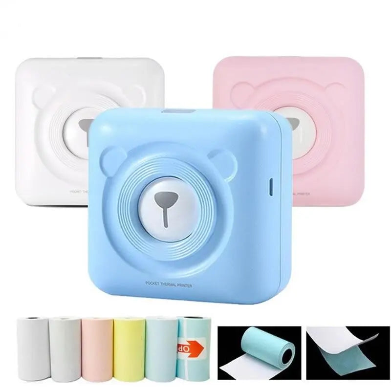 Mini Magic Wireless Photo Printer + 6 FREE Thermal Rolls - Sacodise shop