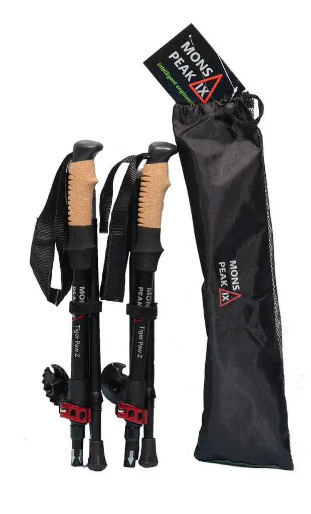 Mons Peak IX Tiger Paw Z Trekking Poles (Z-120) - Sacodise shop