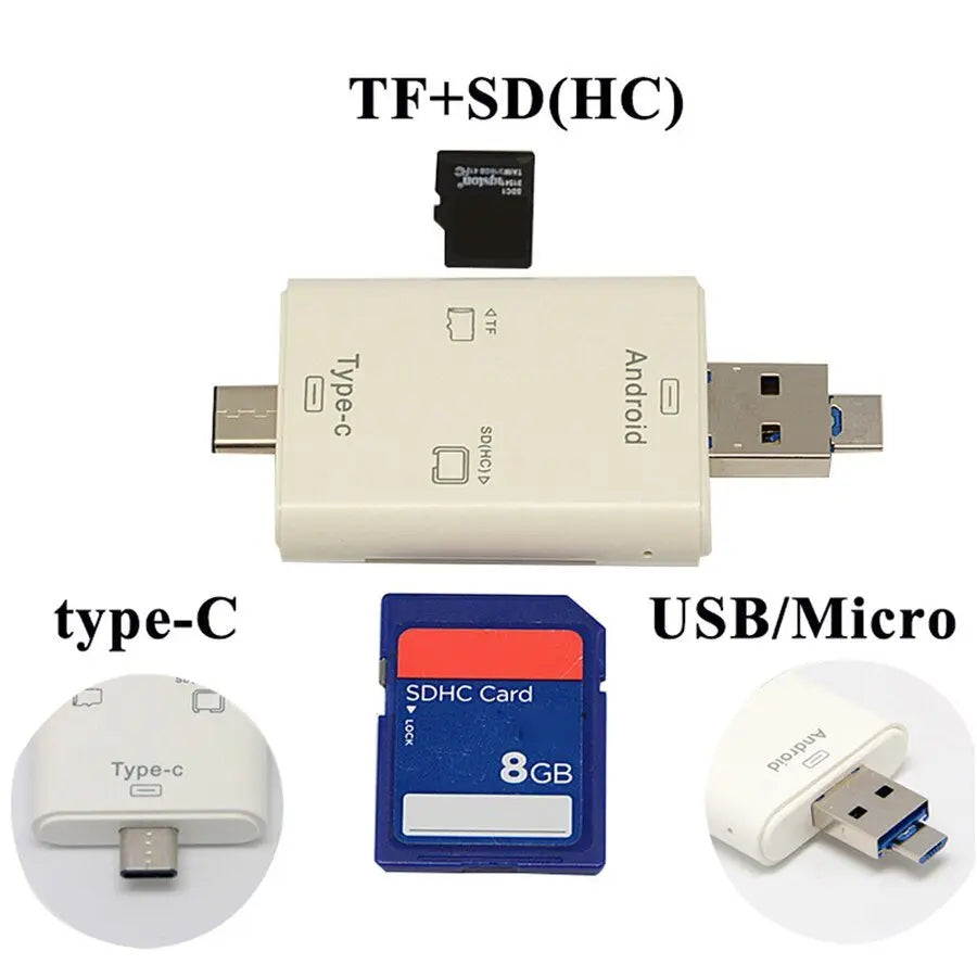 Multifunctionele Card reader SD Micro USB 3.1 - Sacodise shop