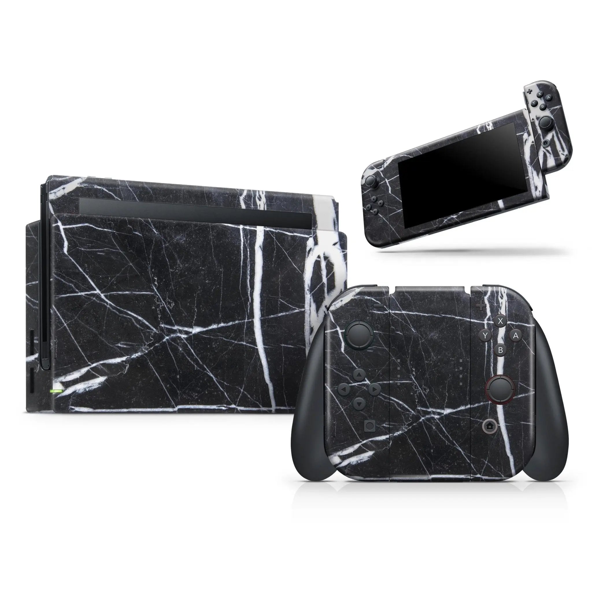 Natural Black & White Marble Stone - Full Body Skin Decal Wrap Kit for - Sacodise shop