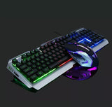 Ninja Dragon Metallic Silver Mechanical Gaming Keyboard and Mouse Set - Sacodise shop