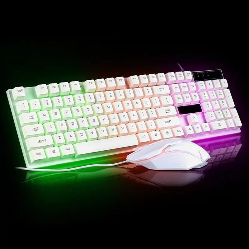 Ninja Dragons White Knight Gaming Keyboard and Mouse Set - Sacodise shop