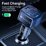 PBG 4 Port PD/USB Car Charger and 4 in 1 Nylon Cable Bundle - Sacodise shop