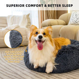 Pet Beds for Cats Dog Bed Washable Anti Anxiety Fluffy Dog Bed - Sacodise shop