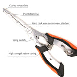 Pink Iolaus Fishing Stainless Steel Multifunctional Fishing Pliers Spring Accessories Tool