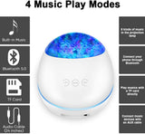 Portable Ocean Wave Projector Night Light Bluetooth Music Player - Sacodise shop