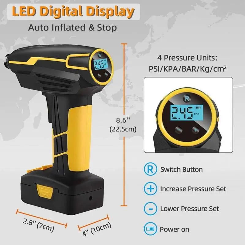 Portable Tire Inflator Air Pump - Sacodise shop