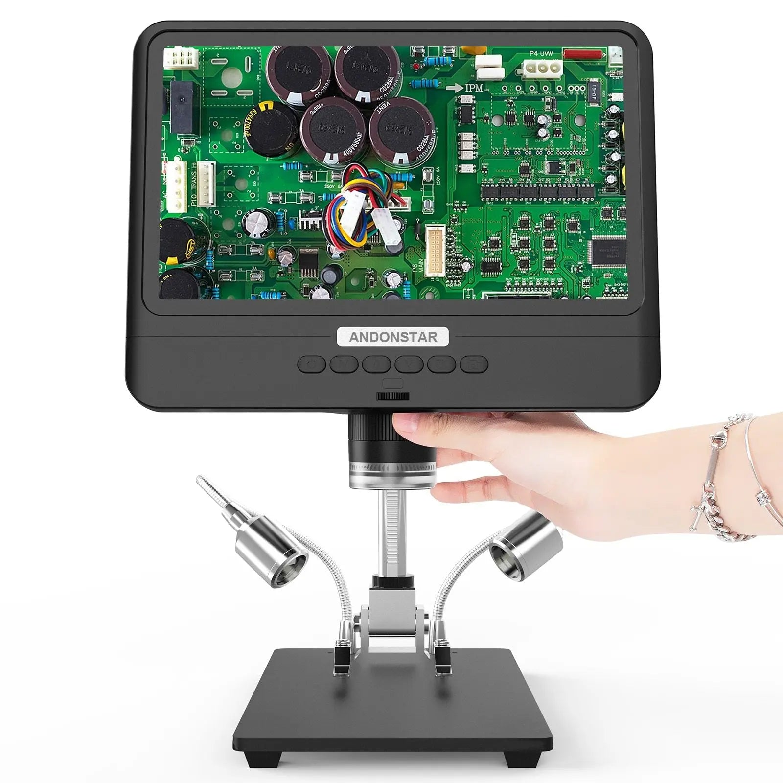 Andonstar AD208S 8.5 Inch LCD 5X-1200X Digital Microscope 1280*800 - Sacodise shop