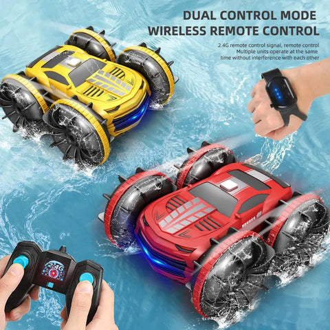 2.4GHz Dual Control Waterproof 4WD All Terrain RC Stunt Car Product vendor