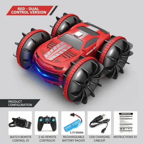 2.4GHz Dual Control Waterproof 4WD All Terrain RC Stunt Car Product vendor