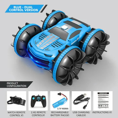 2.4GHz Dual Control Waterproof 4WD All Terrain RC Stunt Car Product vendor